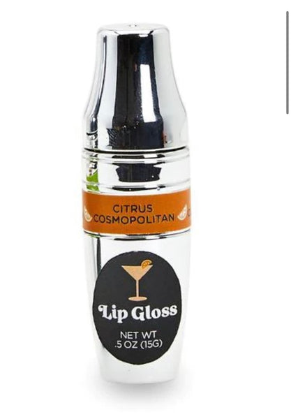 Citrus Cosmpolitan Happy Hour Cocktail Shaker Lip Gloss