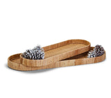 Dream Weavers Decorative Hand-Crafted Natural Rattan Tray