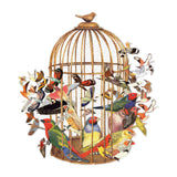 Bouquet of Birds 750 Piece Shaped Jigsaw Puzzle by Ben Giles