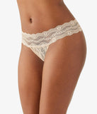 b.tempt’d BY WACOAL Lace Kiss Thong in au natural