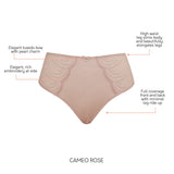 PARFAIT PEARL FULL COVERAGE HIGH WAISTED FRENCH CUT - CAMEO ROSE