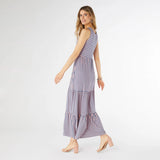 JANIE STRIPED TIERED MAXI DRESS