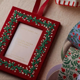 Garland Embroidered Frame Ornament