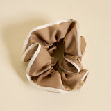 The Darling Effect Ruffle Up Scrunchie-Beige