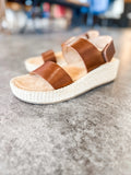 Corkys Heatwave Wedge Sandal in Mahogany