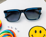 Peepers Airplane Mode Polarized Sunglasses - Navy