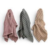 Oversized Stonewashed Waffle Weave Cotton Tea Towel