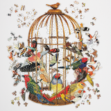 Bouquet of Birds 750 Piece Shaped Jigsaw Puzzle by Ben Giles