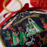 Nativity Embroidered Ornament