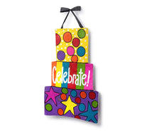 Reversible Celebrate Door Hanger