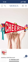 CHEERS Holiday Felt Pennant
