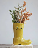 RAIN BOOT SHAPED VASE | CERAMIC