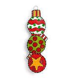 Reversible Snowmen & Ornaments Door Hanger