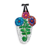 Reversible Flowers Door Hanger