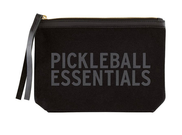 Black Canvas Pouch - Pickleball Essentials