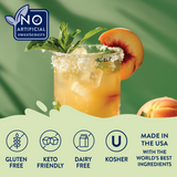 Skinny Mixes Bar Collection Natural Peach Margarita