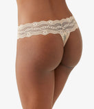 b.tempt’d BY WACOAL Lace Kiss Thong in au natural