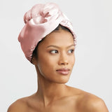 Kitsch Blush Satin Wrapped Hair Towel