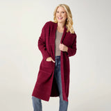 COCO+CARMEN HEAVENLY-LUXE METALLIC STRIPE DUSTER CARDIGAN