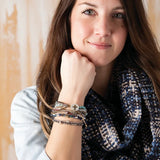 Your Journey Gray Adjustable Beaded Prayer Bracelet