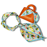 Winton + Waits TROPICAL POSTCARD ACCESSORY SCARF