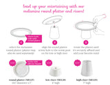 NORA FLEMING PINSTRIPES MELAMINE HIGH RISER