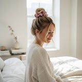 The Darling Effect Ruffle Up Scrunchie-Rose