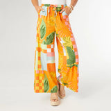 TORENIA PRINTED FLOWY WIDE LEG PANT