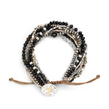 Your Journey Black Adjustable Beaded Prayer Bracelet