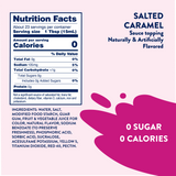 Skinny Mixes Sauce Toppings Sugar Free Salted Caramel Sauce