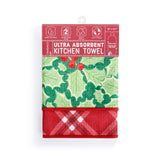 Green Holly Absorbent Reversible Towel