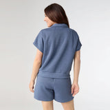 COZYMAXX QUILT ZIP TOP and SHORTS SET