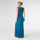 JANIE SOLID TIERED MAXI DRESS