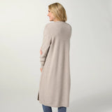 Coco+Carmen HEAVENLY-LUXE CABLE KNIT DUSTER CARDIGAN - Sand Heather