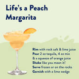 Skinny Mixes Bar Collection Natural Peach Margarita