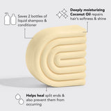 Coconut Oil Conditioner Bar for Dry Damaged Hair