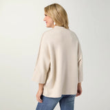 Coco+Carmen HEAVENLY-LUXE STITCH DETAIL FUNNEL NECK SWEATER