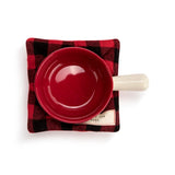 Warm Heart Ivory Stoneware Warms the Soul Soup Crock & Bowl Cozy