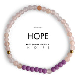 Hope : Morse Code Bracelet Aventurine & Lilac