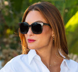 Peepers Frenchy Polarized Sunglasses - Green/Leopard Tortoise