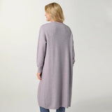 Coco+Carmen HEAVENLY-LUXE CABLE KNIT DUSTER CARDIGAN - Lavender Heather