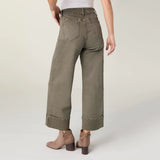 Coco+Carmen AVANTE WIDE ANKLE WITH FRONT SEAM PANT - Olive
