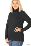 Zenana Plus Microfiber Mock Neck Top 2055