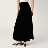 COCO+CARMEN CARMEN LONG VELOUR SKIRT