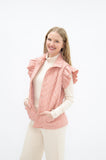 Grace + Emma PUFFER VEST, BLUSH GINGHAM