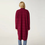 COCO+CARMEN HEAVENLY-LUXE METALLIC STRIPE DUSTER CARDIGAN
