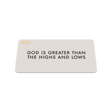 ZOX God Is Greater Bible Verse Bracelet