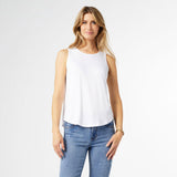 Coco+Carmen ERIN PLEAT BACK TANK - White