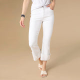 JANET FLARE CROP PANT WITH LARGE CUFF