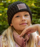 Black Cuffed Kids Beanie